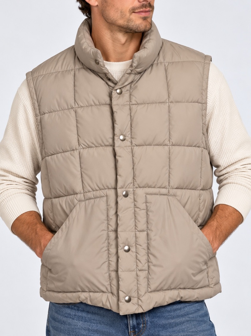 Vintage Anthony's Buckhide Brand Tan Vest